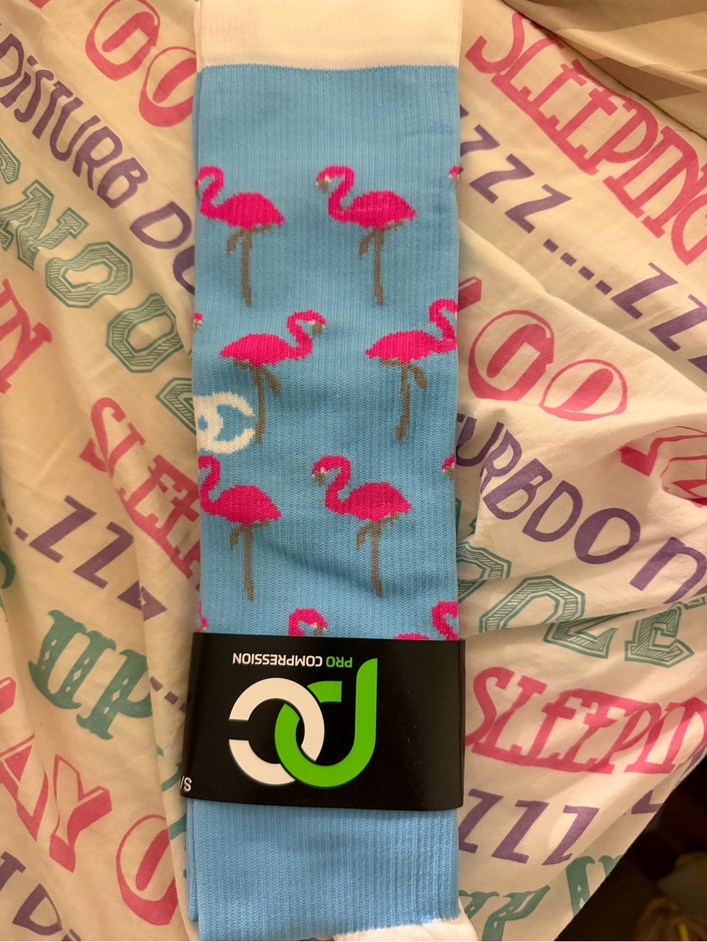 Women’s Blue Flamingo Pro Compression Socks